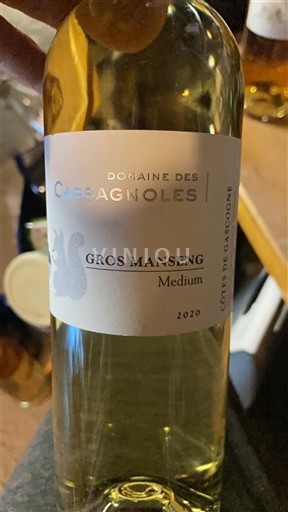 Sudoeste Côtes de Gascogne Domaine Des Cassagnoles Gros Manseng Medium 2020