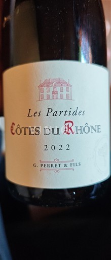 Rhône-dalen Côtes-du-Rhône G. Perret & Fils Les Partides 2022