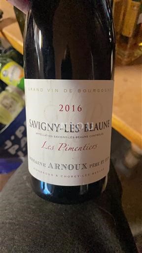 Borgoña Savigny-lès-Beaune Domaine Arnoux Père et Fils Les Pimentiers 2016