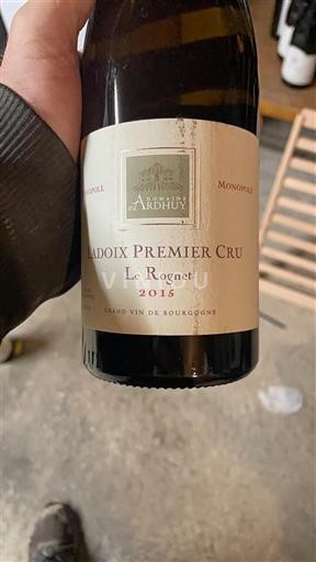 Bourgogne Ladoix Premier Cru Domaine Ardhuy Le Rognet 2015