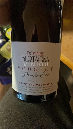 Bourgogne Vougeot Premier Cru Domaine Bertagna Les Petits Vougeots 2015