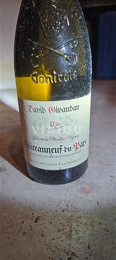 Rhônen laakso Châteauneuf-du-Pape David Givaudan Sélection Vieilles Vignes 2022