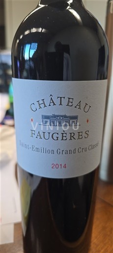 Bordeaux Saint-Émilion Grand Cru Grand Cru Château Faugères 2014