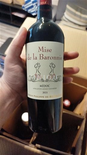 Bordeaux Médoc Baron Philippe de Rothschild Mise de la Baronnerie 2021