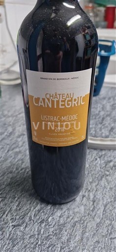 Bordeaux Listrac-Médoc Château Cantegric 2018
