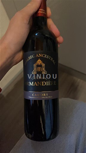 Sudoeste Cahors Château Armandière Malbec Ancestral 2018