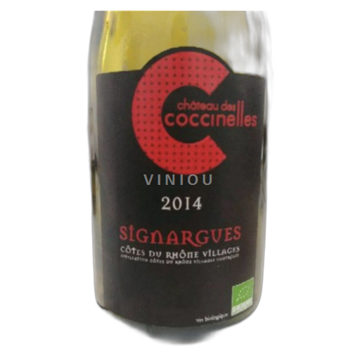 Rhônen laakso Côtes-du-rhône-villages Château Des Coccinelles Côtes du Rhône Villages Signargues 2014