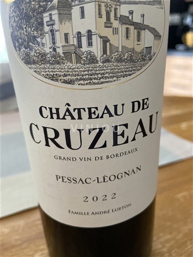 Bordeaux Pessac-Léognan Château Cruzeau 2022