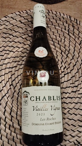 Burgundi Chablis Domaine Dampt Frères Vieilles Vignes Les Roches 2023