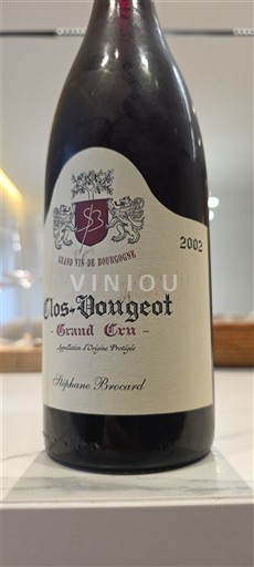 Burgundija Clos-de-vougeot Grand Cru Stéphane Brocard 2002