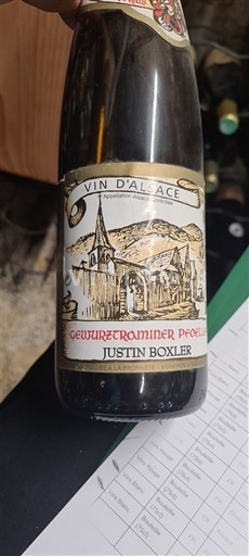 Alsace Justin Boxler Gewurztraminer Poelzl 2011