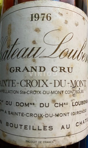 Bordéus Sainte-Croix-Du-Mont Château Loubens 1976