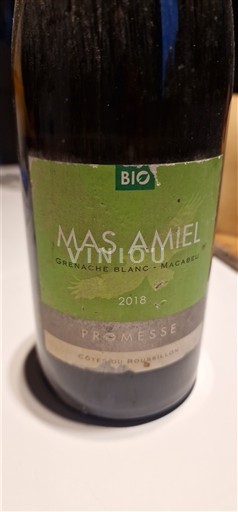 Roussillon Côtes-du-Roussillon Mas Amiel Promesse 2018