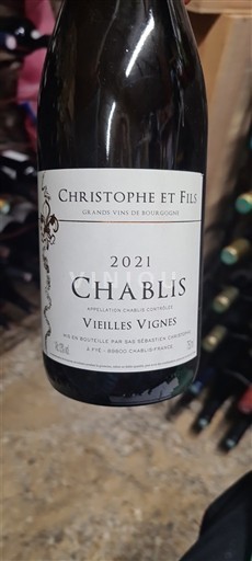 Burgundi Chablis Christophe et Fils Vieilles Vignes 2021