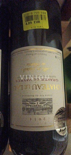 Bordeaux Graves-de-vayres Château Le Lu 2014