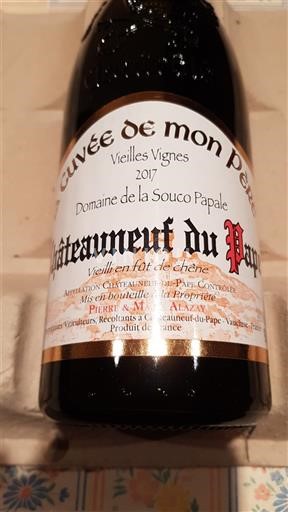 Rhônen laakso Châteauneuf-du-Pape Domaine La Souco Papale de mon Père Vieilles Vignes 2017