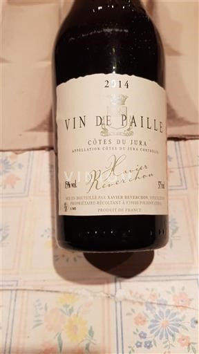 Jura Côtes-du-Jura Xavier Réverchon Vin de Paille 2014