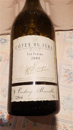 Jura Côtes-du-Jura Xavier Réverchon Les Freins 2005