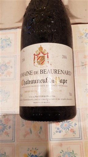 Rhônen laakso Châteauneuf-du-Pape Domaine Beaurenard 2004