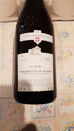 Savoie và Bugey Roussette-de-savoie Barlet Raymond & Fils La Cave du Prieuré 2017