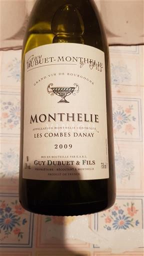 Bourgogne Monthélie Guy Dubuet & Fils Les Combes Danay 2009