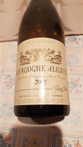 Borgoña Borgoña-Aligoté Les Vignerons Réunis à Jox 2007