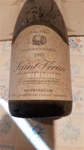 Burgundsko Saint-Véran Roger Gaillard 1993