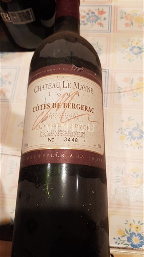 Sydvestfrankrig Côtes-de-bergerac Château Le Mayne Serve 1994