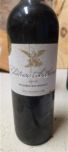 Bordeaux Moulis-en-Médoc Cru Bourgeois Château Anthonic 2005