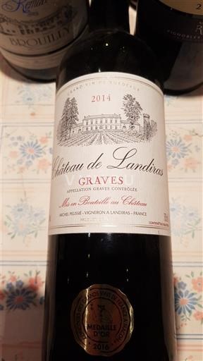 Bordéus Graves Château Landiras 2014