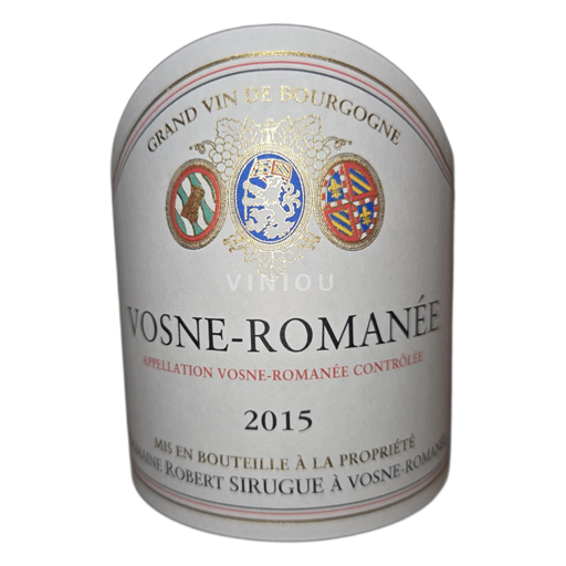 Bourgogne Vosne-romanée Domaine Robert Sirugue 2015