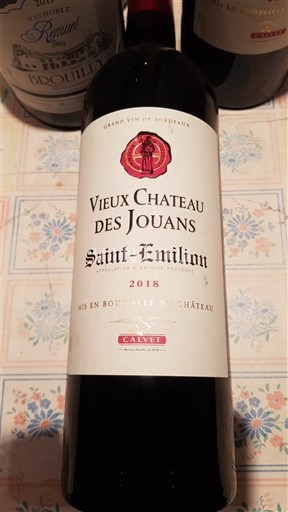 Burdeos Saint-Émilion Château Vieux des Jouans 2018