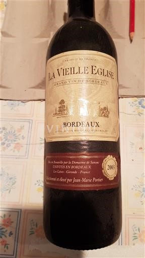 Bordeaux La Vieille Eglise 2003