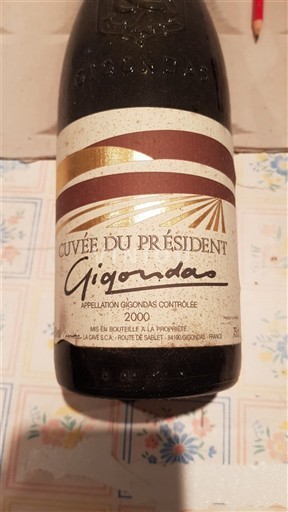Rhônen laakso Gigondas Lacase & Cie du Président 2000