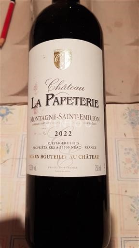 Bordeaux Montagne-saint-émilion Château La Papeterie 2022