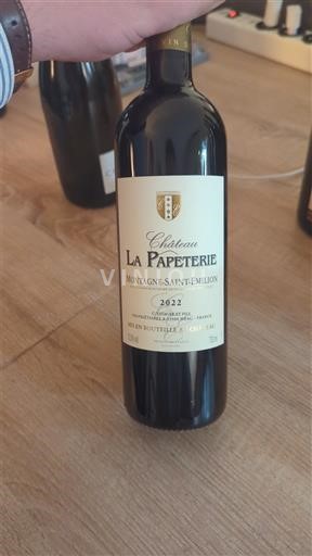 Бордо Монтань-Сент-Емільйон Château La Papeterie 2022