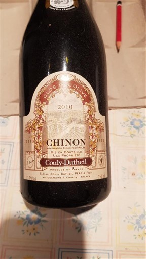 Loiredalen Chinon Couly-Dutheil Clos de l'Olive 2010