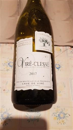 Burgundi Viré-clessé Cave de viré Vieilles Vignes 2017