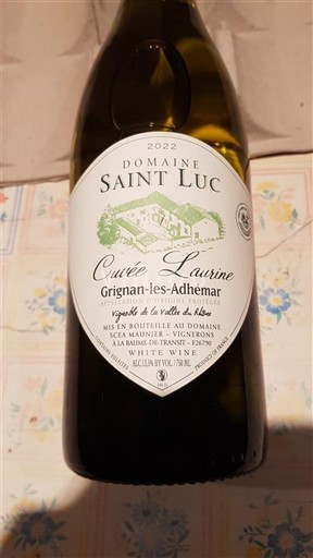 Valle del Ródano Grignan-les-Adhémar Domaine Saint Luc Laurine 2022