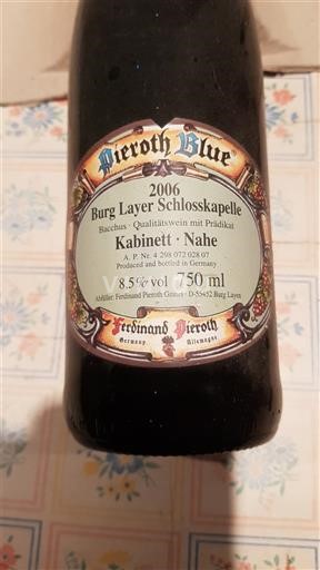 Nahe Burg Layer Schlosskapelle Pieroth Blue 2006
