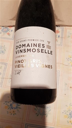 Moselle Luxembourg Grand Premier Cru Domaine S Vinsmoselle Pinot Gris Vieilles Vignes 2016