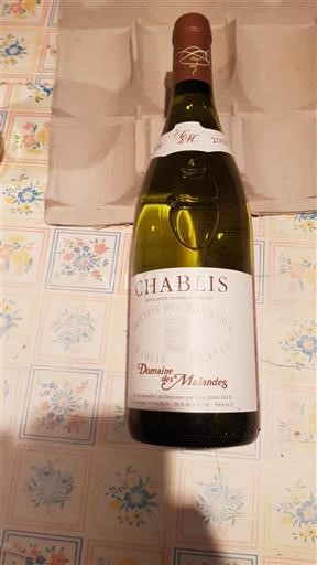Burgundi Chablis Domaine Des Malandes 2008