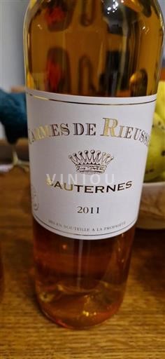 Bordeaux Sauternes Rieussec Carmes de Rieussec 2011