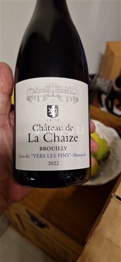 Beaujolais Brouilly Château La Chaize Lieu-dit Vers les Pins Monopole 2022