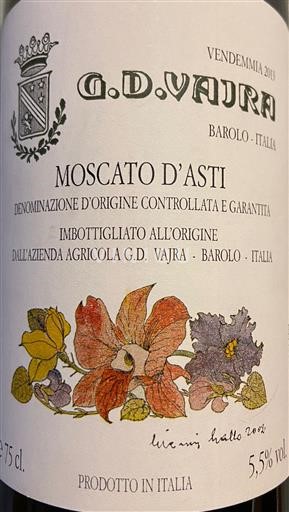 Piémont Dolcetto d'Asti G.D. Vajra (Moscato Asti) 2013
