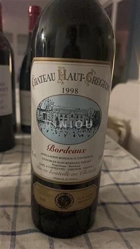 Bordeaux Château Hautgrégeon 1998