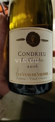Rhône Valley Condrieu Les Vins de Vienne La Chambée 2016