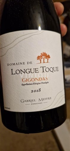 Rona dolina Gigondas Domaine Longue Toque 2018