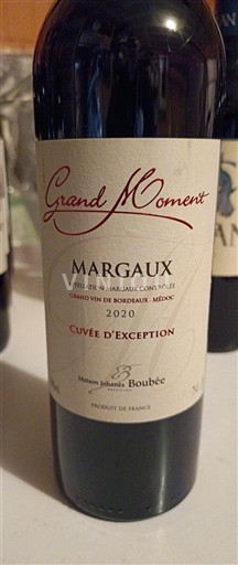 Bordeaux Margaux Maison Johannès Boubée Grand Moment d'Exception 2020