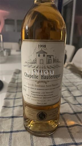 Bordeaux Côtes-de-bordeaux-saint-macaire Château Chapelle Hauterocque 1998